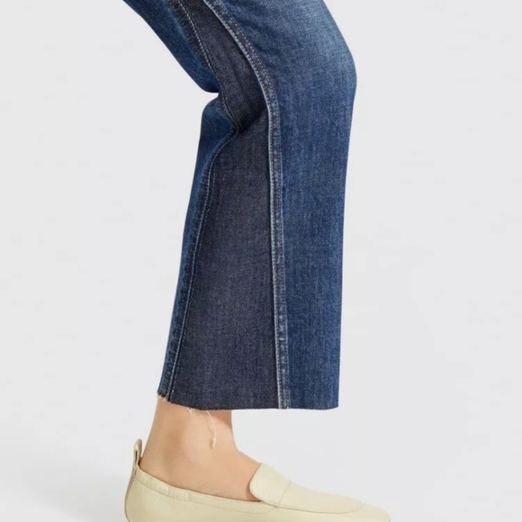 Everlane The Cheeky Bootcut Two-tone Raw Hem Jeans Size 30 - Picture 4 of 14